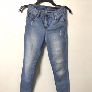 Old Navy Mid-rise Washed Light Blue Jeans